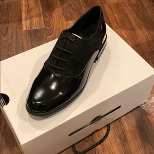 Black tuxedo shoes, size 7.5 womens NWT